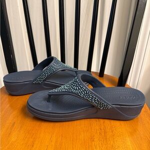 Crocs Monterey Navy Wedges